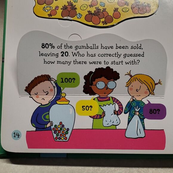 Lift The Flap Fractions And Decimals By Rosie Dickins (Hardcover) 2016 - Picture 7 of 9